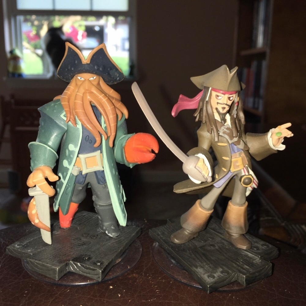 Disney Infinity Characters - Jack Sparrow & Davy Jones